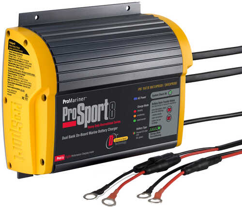 ProMariner ProSport 8 Gen 3 Heavy Duty On-Board Marine Battery Charger - 8 Amp - 2 Bank