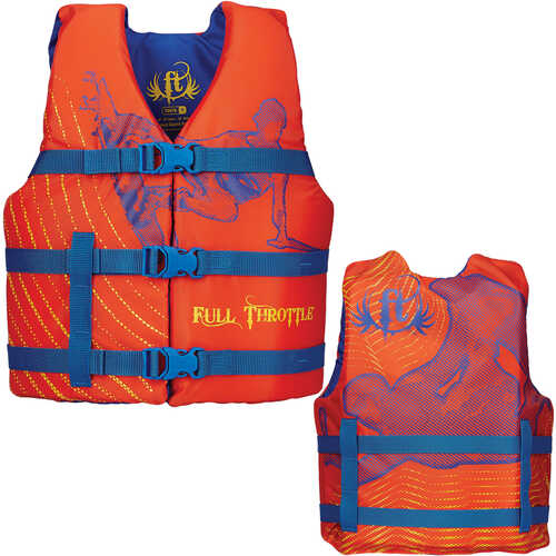 Full Throttle Youth Character Vest-Orange