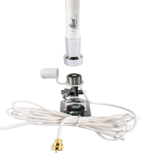 Shakespeare Quick Connect Ss Rail Mount W/cable F/quick Antenna