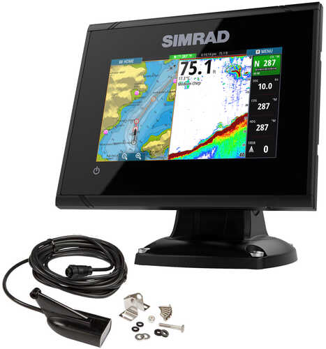 Simrad GO5 XSE Combo - Med/Hi/DownScan 455/800 HDI Transom Mount Transducer