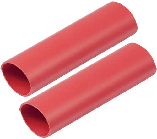 Ancor Heavy Wall Heat Shrink Tubing - 1" x 6" - 2-Pack - Red