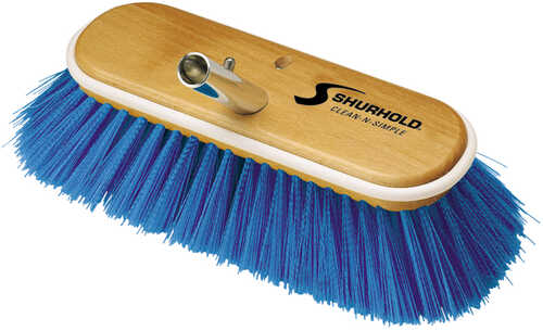 Shurhold 10" Extra-Soft Deck Brush - Blue Nylon Bristles