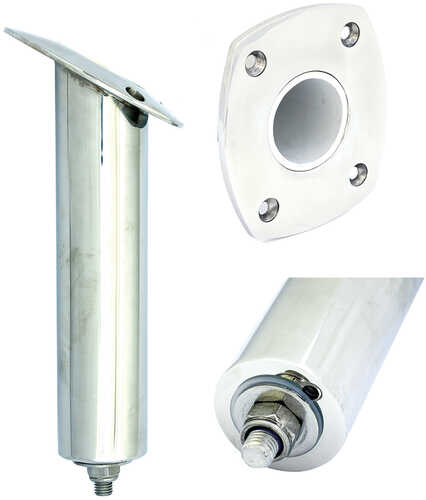 Tigress 4 Hole Extra Long Swivel Rectangular Head Rod Holder - 30&#176; - 12-1/2"