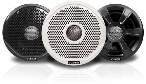 FUSION FR6022 6" Round 2-Way IPX65 Marine Speakers - 200W (Pair) w/3 Grilles Provided