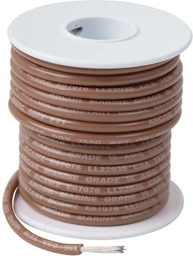 Ancor Tan 12 AWG Tinned Copper Wire - 100&#39;