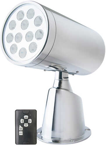 Marinco Wireless LED Stainless Steel Spotlight w/Remote