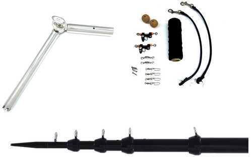 Tigress Rod Holder/Outrigger Telescoping System - 1-1/8" Mount - Black