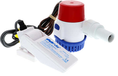 Rule 500 GPH Standard Bilge Pump Kit w/Float Switch - 12V