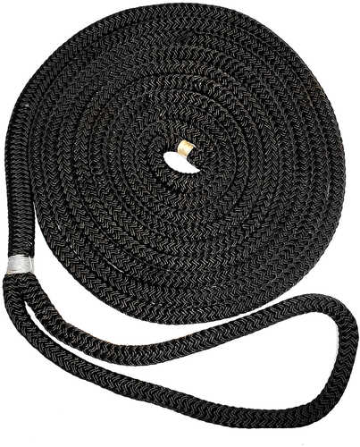 New England Ropes 5/8" X 40&#39; Nylon Double Braid Dock Line - Black