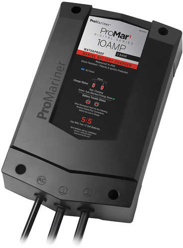 ProMariner ProMar1 DS Digital - 10 Amp - 2 Bank Charger