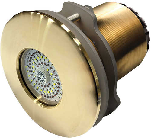 Lumitec SeaBlaze Typhoon Underwater Light - Bronze Thru-Hull - Spectrum RGBW - Flush Mount