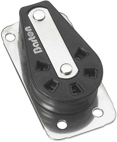 Barton Marine Series 2 Single Cheek Block - 35mm