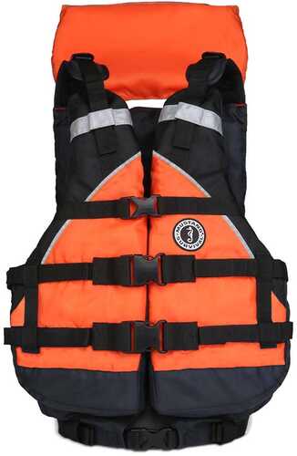 Mustang Explorer V Foam Vest - Orange/Black - Adult Universal