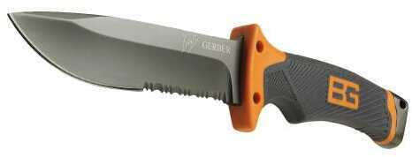 Gerber 000751 BG Fixed Steel Drop Point Blade Textured Rubber Grip