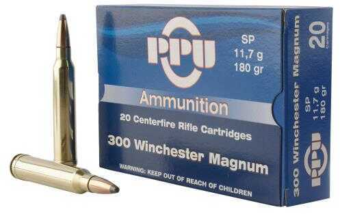 300 Win Mag 180 Grain Jacketed Soft Point 20 Rounds Prvi Partizan Ammunition 300 Winchester Magnum