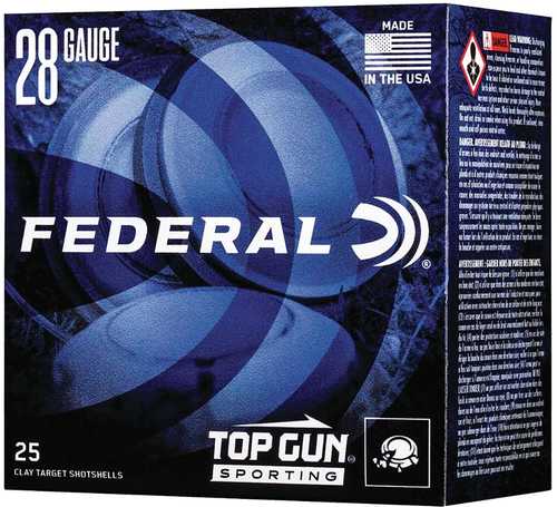 28 Gauge 2-3/4" Lead #8  3/4 oz 25 Rounds Federal Shotgun Ammunition