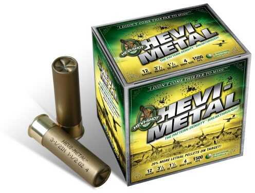 12 Gauge 2-3/4" Hevi Metal #2  1-1/16 oz 25 Rounds Hevi-Shot Shotgun Ammunition