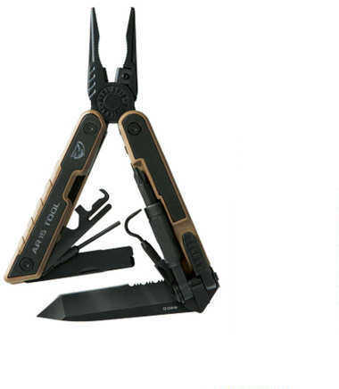 AVID AR15 Tool Multi-Tool Black/Tan Finish Stainless Steel Includes Tan Nylon Sheath AVAR15T