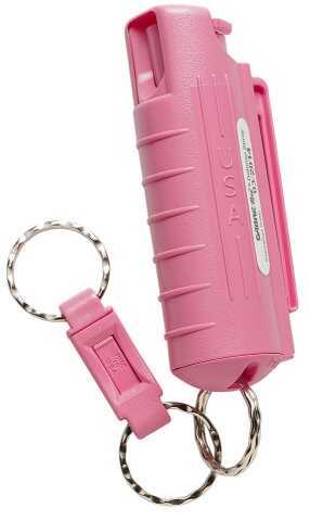 Sabre 3-in-1 Key Chain Pepper Spray Pink Hardcase with Quick Release Key Ring Model: HC-14-PK