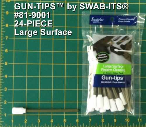 Swab-Its Gun-Tips Large Surface Foam Cleaning Swabs 24/Pack Bag 81-9001