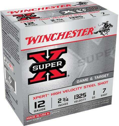 12 Gauge 2-3/4" Steel #7  1 oz 25 Rounds Winchester Shotgun Ammunition