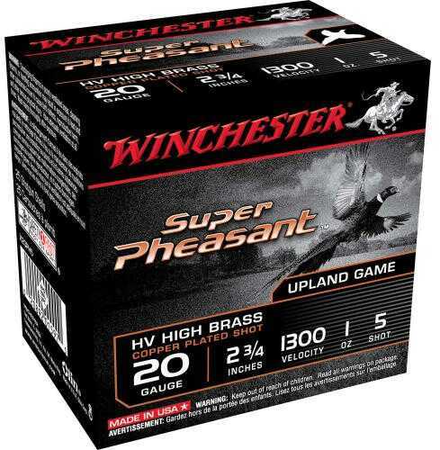 20 Gauge 2-3/4" Lead #5  1 oz 25 Rounds Winchester Shotgun Ammunition