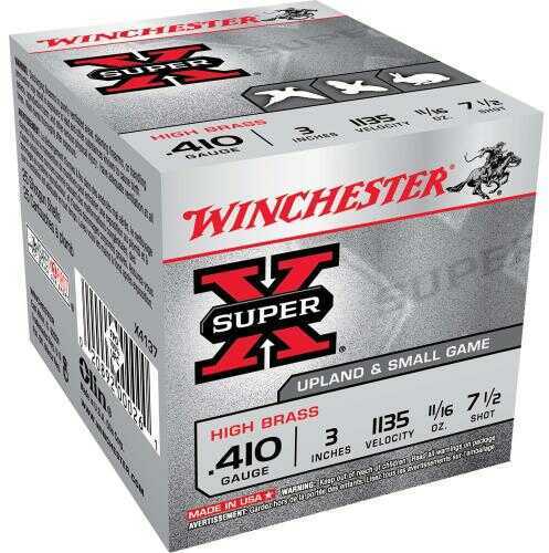 410 Gauge 3" Lead 7-1/2  11/16 oz 25 Rounds Winchester Shotgun Ammunition