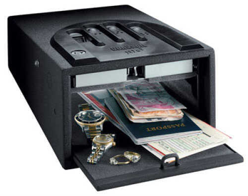 GunVault MiniVault Biometric 8.1"X4.9"X12" - Uses Fingerprint recognition To Access Safe Holds Up 30