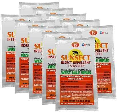 Sunsect .3 Ounce Pack Sunscreen & Repellent 50 Count