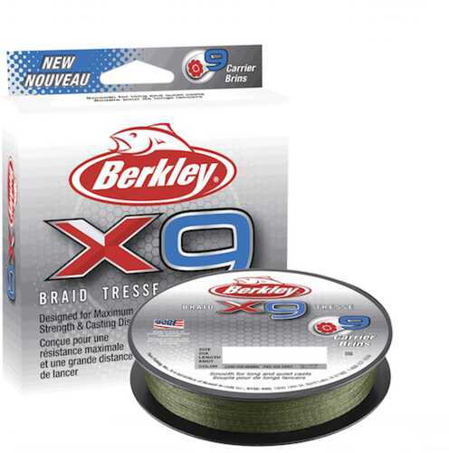 Berkley X5 Braid 8lb Test 165yd Fishing Line Low Vis Green