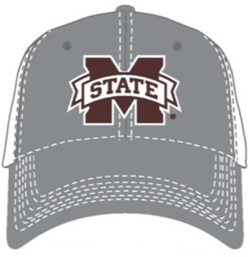 National Cap & Sportswear Grey Ghost Mesh Back Miss State