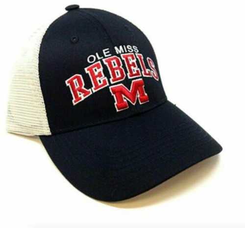 National Cap & Sportswear Falcon Tan Mesh Back Ole Miss