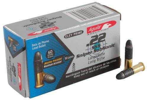 22 Long Rifle 60 Grain Lead 50 Rounds Aguila Ammunition