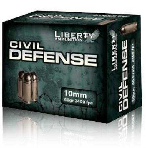 10mm 60 Grain Hollow Point 20 Rounds Liberty Ammunition