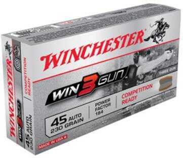 45 ACP 230 Grain Full Metal Jacket 50 Rounds Winchester Ammunition