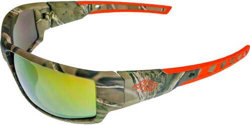 Crossfire Cipher Premium Shooting Glasses Camo/Gold Mirror