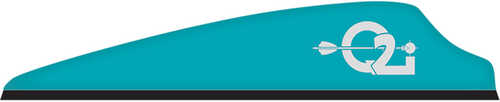 Q2i Archery-Quadel Industries Fusion X-II Vanes Teal 3 in. 100 pk.