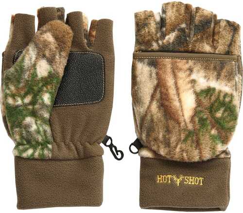 HOT SHOT FLEECE POP-TOP MITT REALTREE EDGE LARGE Model: 25-695C-ED-L