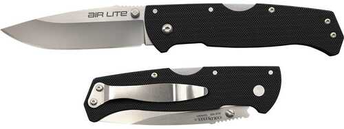 Cold Steel Air Lite 3.50" Folding Drop Point Plain AUS 10A Blade G10 Black Handle