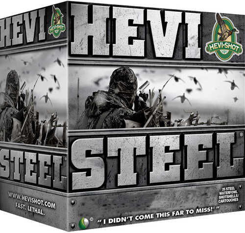 Hevi Shot Hevi Steel Load 12 ga. 3 in. 1 1/4 oz. 3 Shot 25 rd. Model: HS60003
