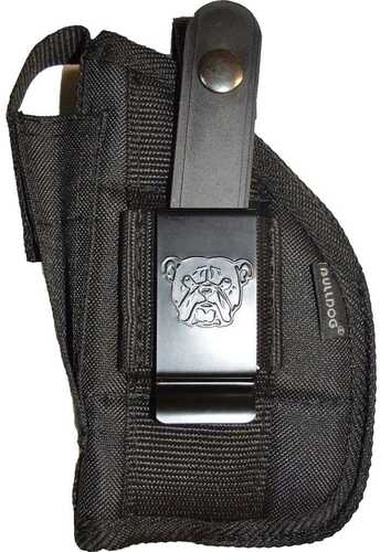 Bulldog Cases Black Nylon Pistol Holster For 3-4" Barrel Medium Frame Revolver Md: FSN12