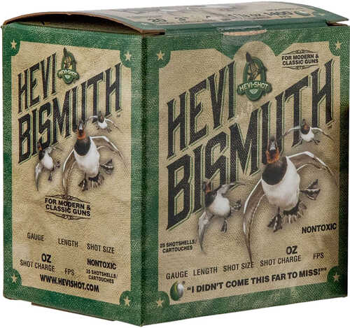 Hevi Bismuth Upland Load 12 ga. 2.75 in. 5 Shot 1 1/4 oz. 25 rd. Model: HS14715