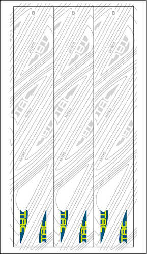 TAC Vanes Arrow Specific Wraps White Size B 4.625 13 pk.