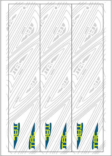TAC Vanes Arrow Specific Wraps White Size D 4.675 13 pk.