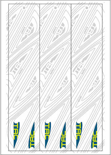 TAC Vanes Arrow Specific Wraps White Size D 4.675 13 pk.