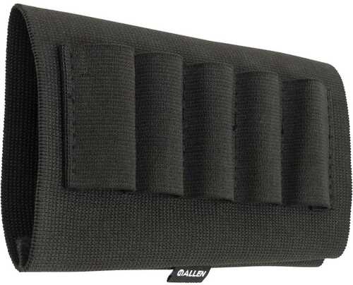 Allen 205 Basic Buttstock Shell Holder 5 Shotgun Rounds Elastic Black