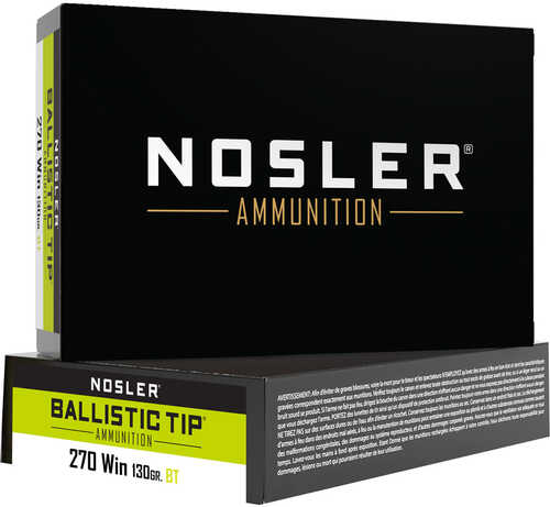 NOSLER BTA 270WIN 130G BTSP 20BX