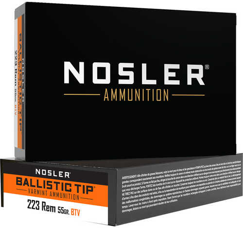NOSLER BTA 223REM 55G BTSP 20BX