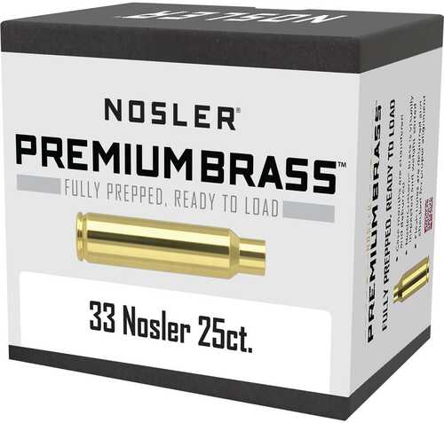 Nosler Custom Brass 33 25 pk. Model: 10222