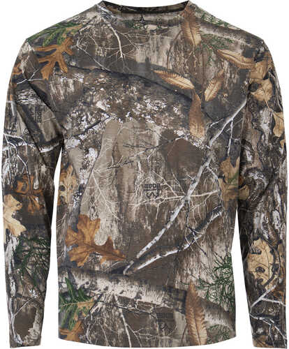 Habit Bear Cave Camo Tee Long Sleeve Realtree Edge Medium